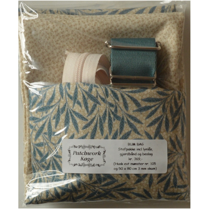 Stofpakke til Bum Bag - Støvgrøn/beige version
